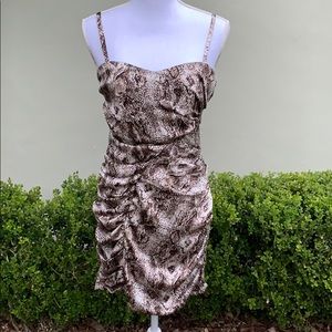 Silky Snake Mini Dress